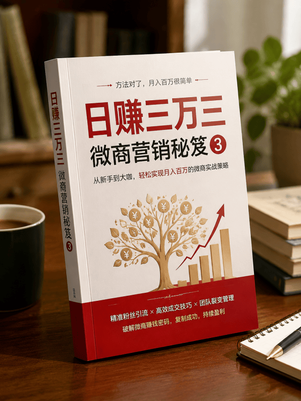 日赚三万三微商营销秘笈3-藏书阁