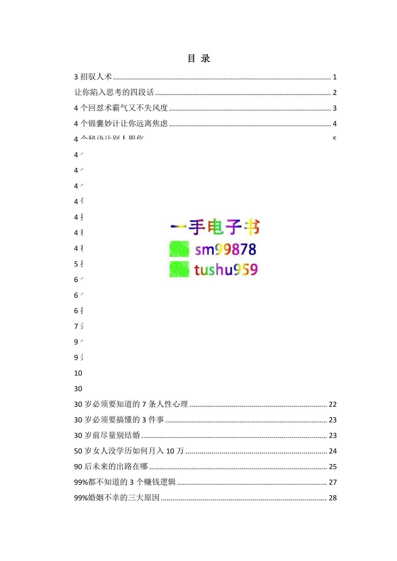 目录图