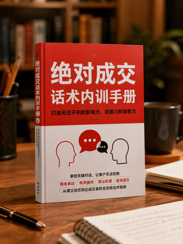 绝对成交话术内训手册：打造无往不利的影响力、说服力和销售力-藏书阁