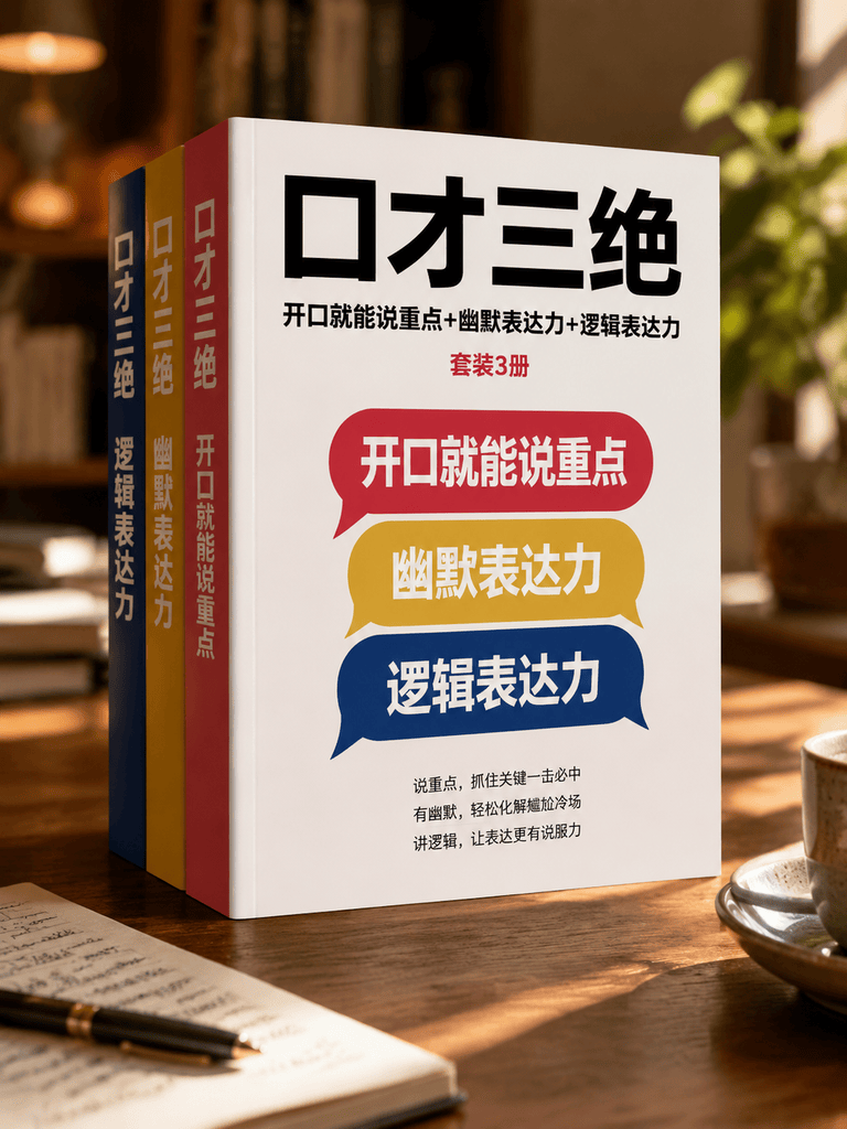 口才三绝：开口就能说重点+幽默表达力+逻辑表达力 套装3册