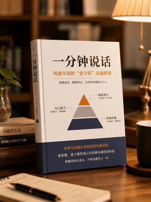 一分钟说话：风靡全球的“金字塔”沟通模型-藏书阁