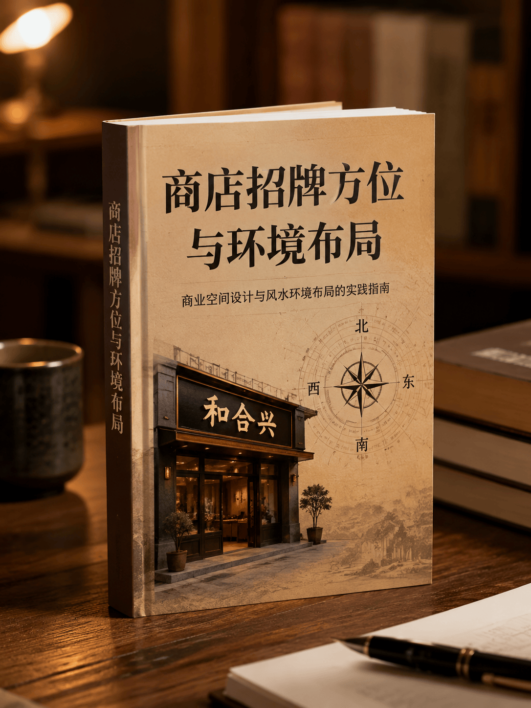 商店招牌方位与环境布局