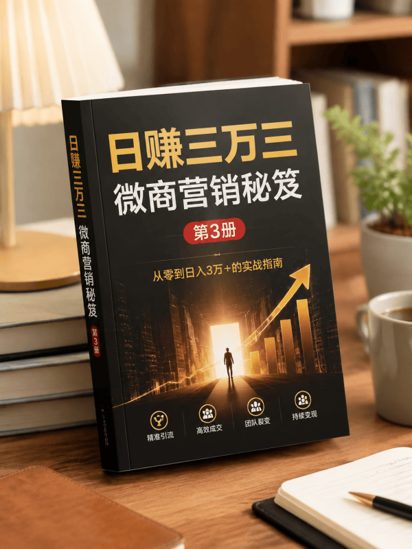 日赚三万三微商营销秘笈第3册-藏书阁