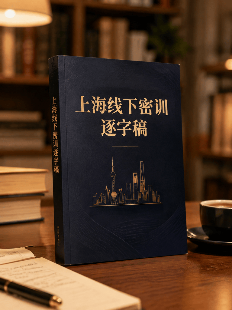 上海线下密训逐字稿